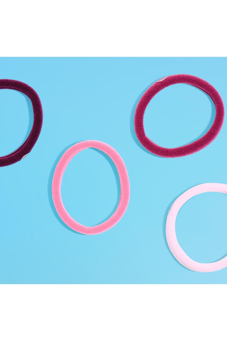 Any Fit Hair Bands, Damage Free Hair Ties Made with Seamless Microfiber Elastics, Alternate, color, Pink