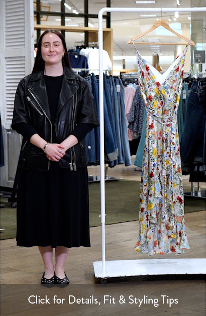 Tara Floral Ruffle Detail High-Low Dress, sales video thumbnail