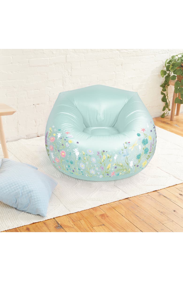 Three Cheers For Girls Inflatable Fairy Garden Chair for Kids Ages 8+, Alternate, color, Multicolored
