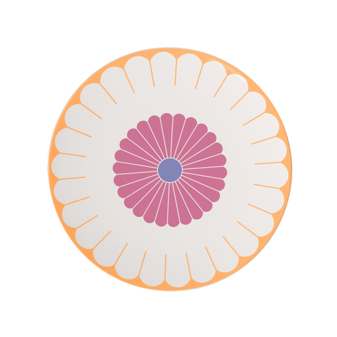 Fleur Couleur Large Round Serving Platter
