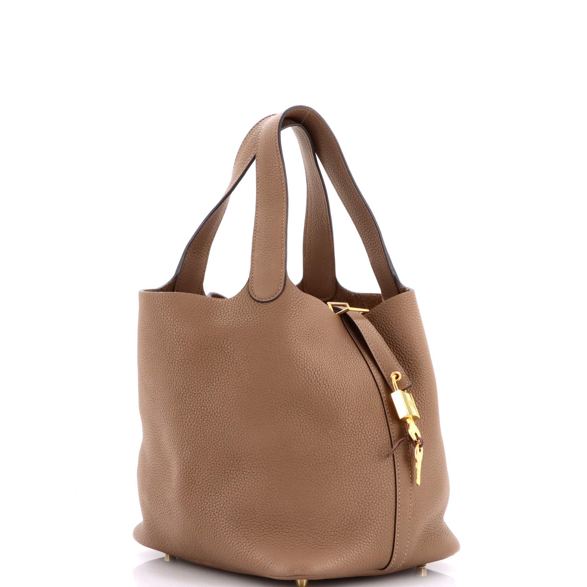 Pre-Owned Hermes Picotin Lock Bag Maurice MM, Alternate, color, Beige De Weimar