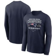 Nike Men's Nike Navy New England Patriots 2025 AFC Champions Team Nation Long Sleeve T-Shirt