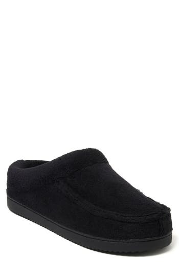 Dearfoams Corby Terry Clog Slipper In Black
