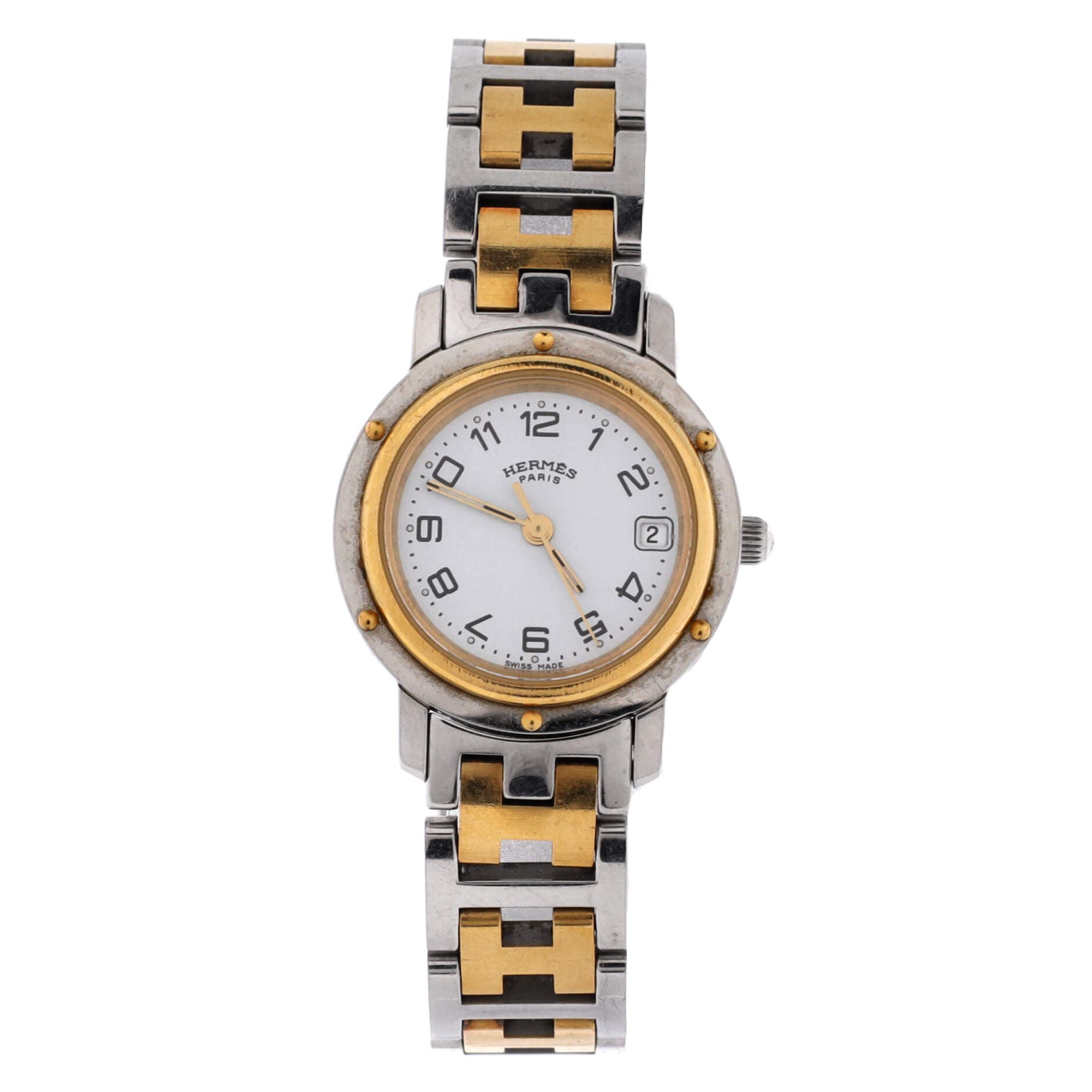 Clipper Quartz Watch Stainless Steel with Plated Metal 24, Main, color, Metallic Silver