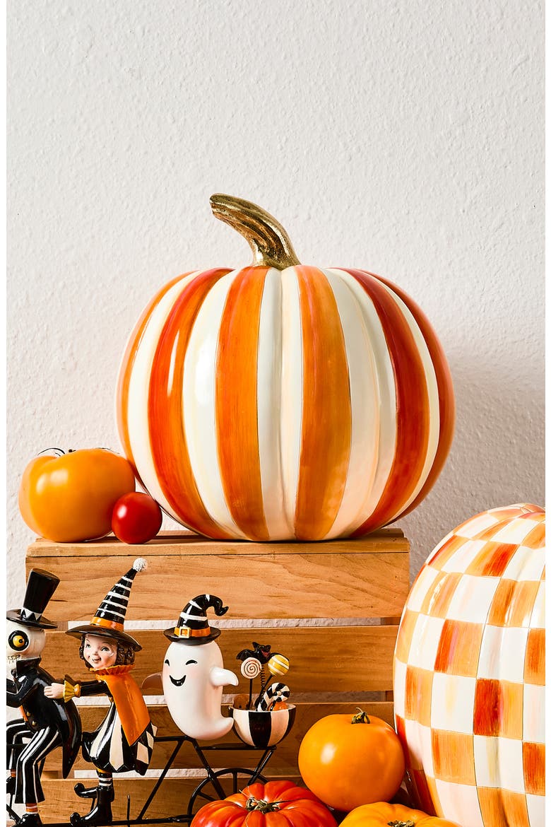 Orange Stripe Medium Pumpkin, Alternate, color, ORANGE