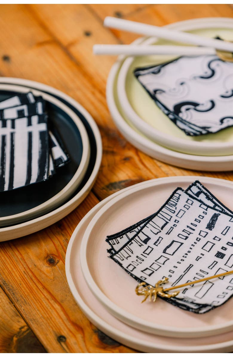 at300nelson Capistrano in Clairvoyant 5" x 5" Cocktail Napkin - Set of 4, Alternate, color, Blue