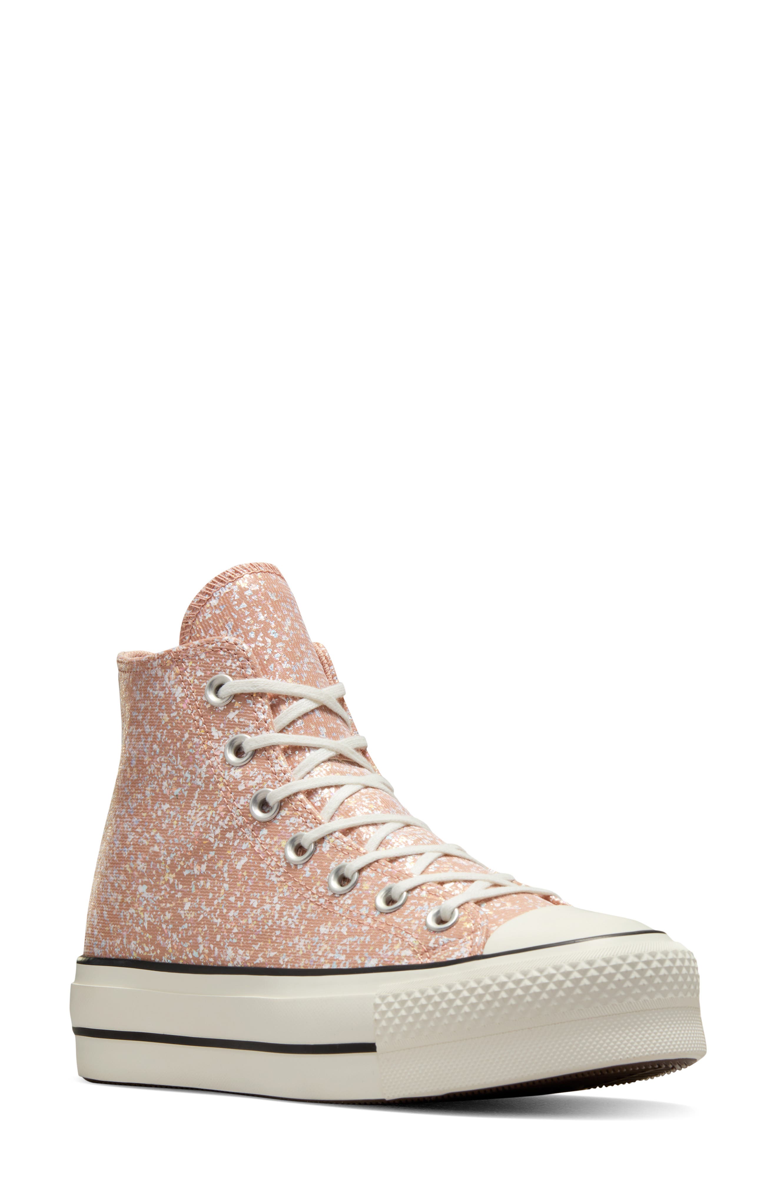 ladies rose gold converse