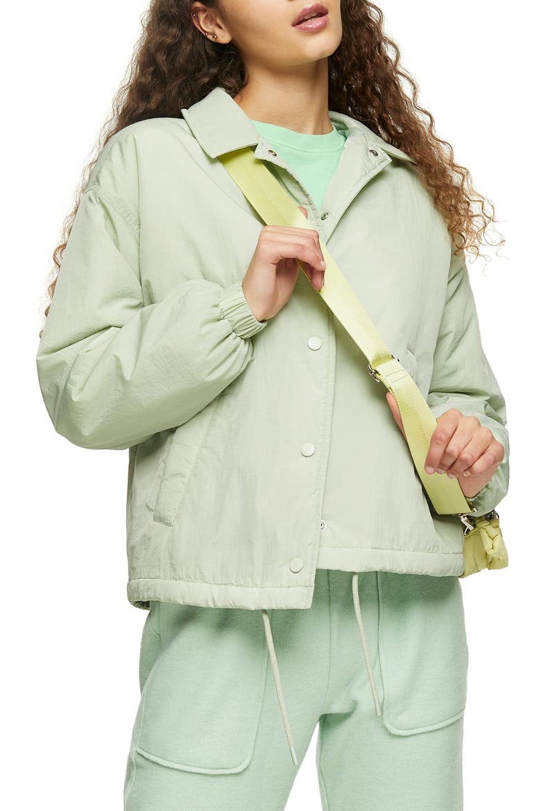 Jonny Shell Drawstring Jacket, Main, color, GREEN