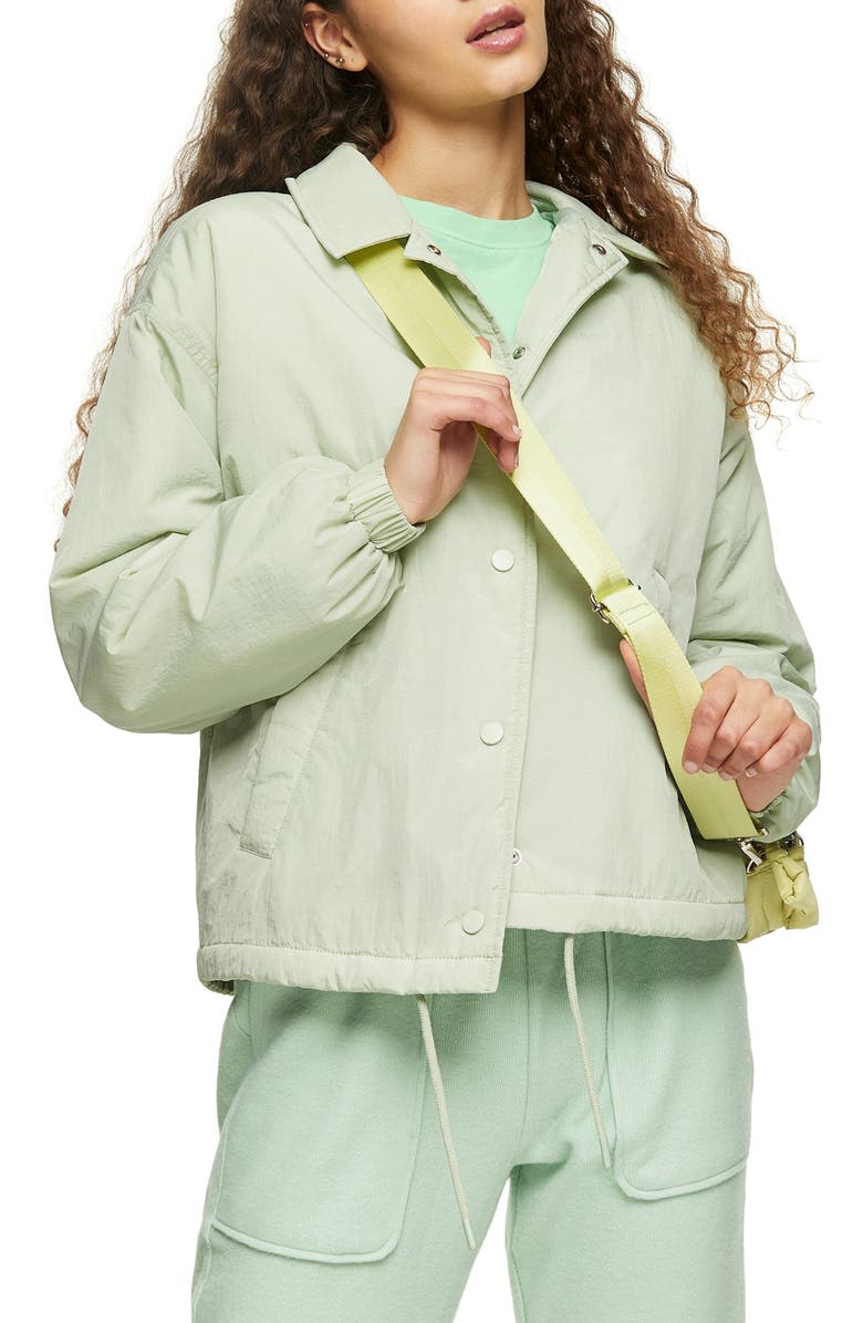 Topshop Jonny Shell Drawstring Jacket, Main, color, 