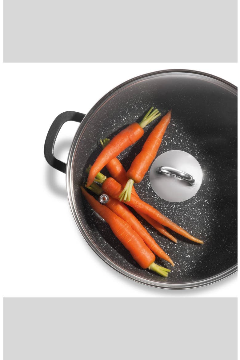 GRANITE Casserole with Lid 4.5qt, Alternate, color, BLACK