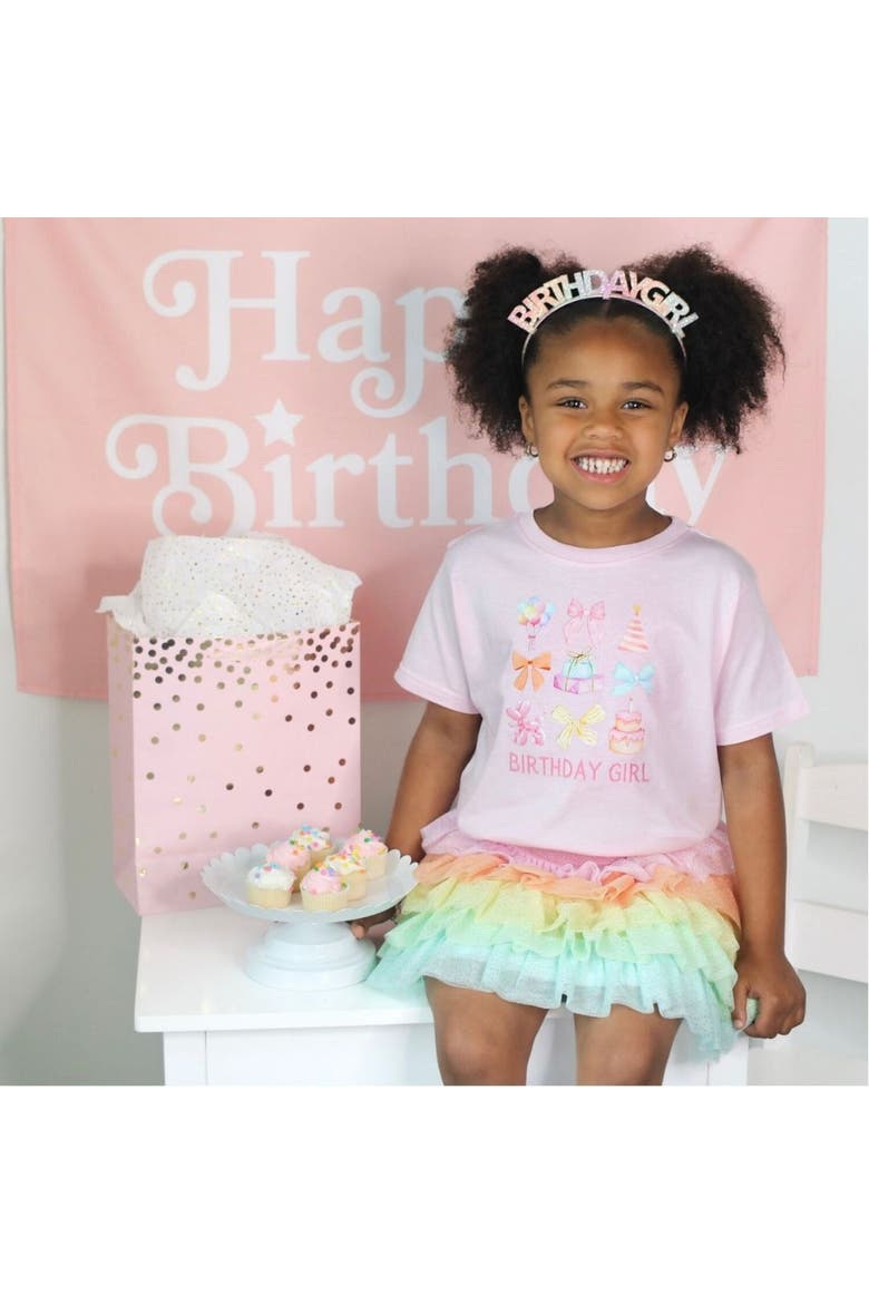 Birthday Girl Cutie Short Sleeve T-Shirt, Alternate, color, Ballet Pink