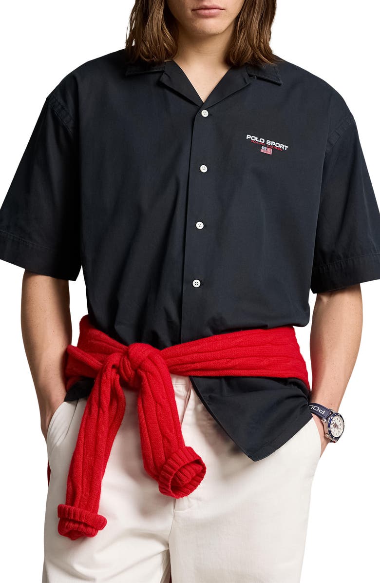 Polo Ralph Lauren Chino Cotton Button-Up Shirt, Main, color,