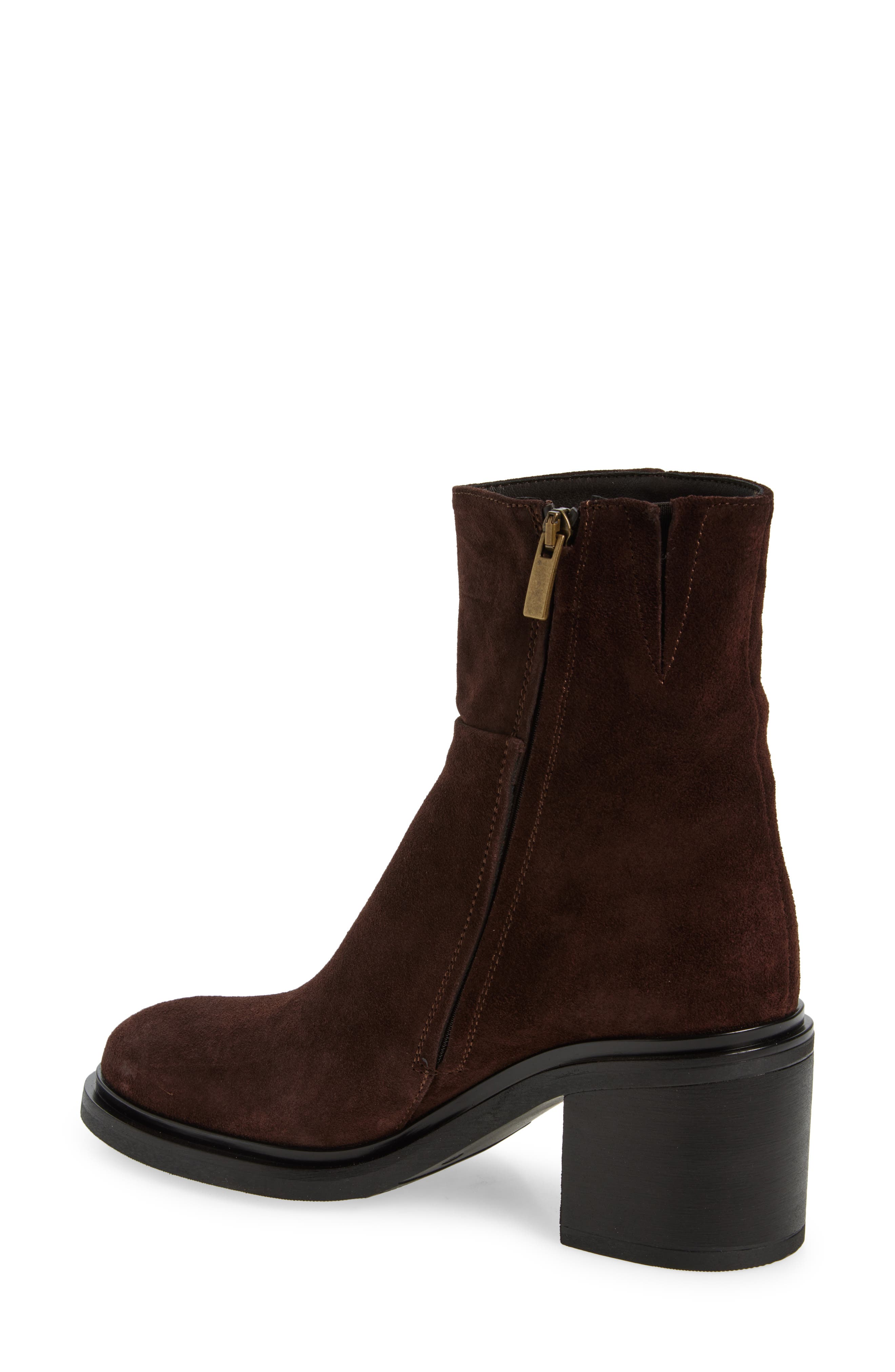 Cordani Brennen Genuine Suede Block Heel Bootie, Alternate, color, 