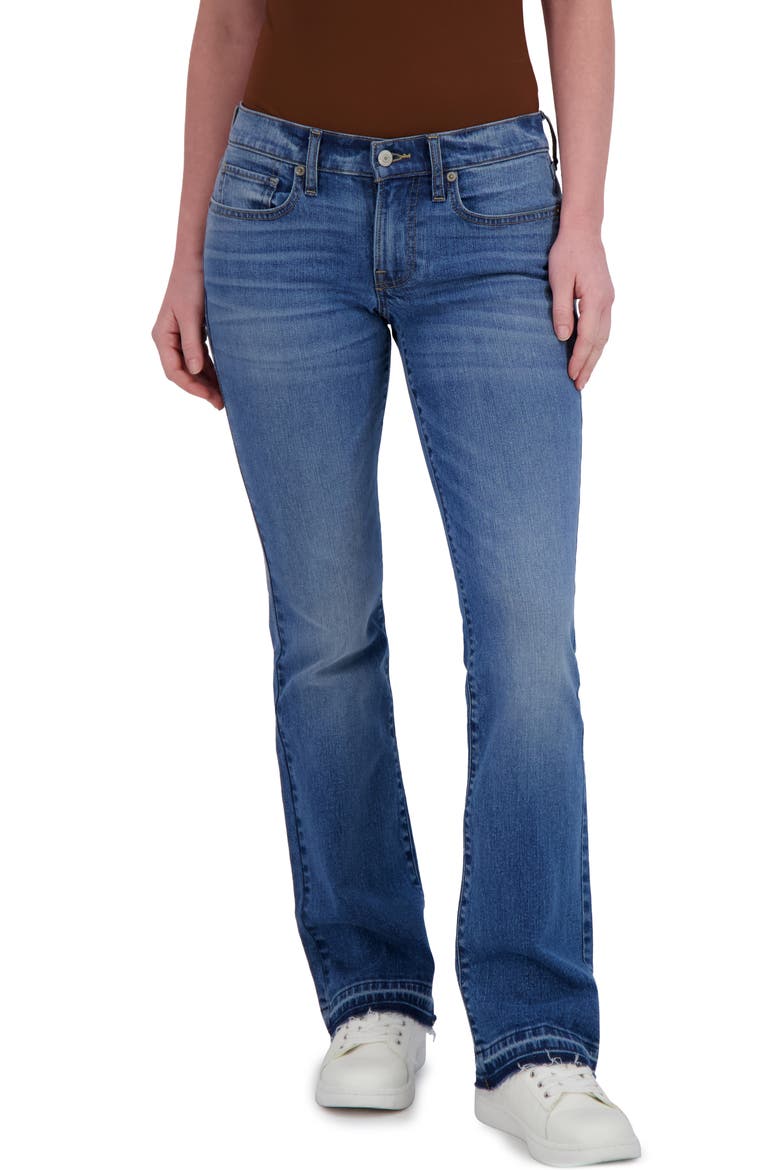Sweet Release Hem Mid Rise Bootcut Jeans, Main, color, CLAREMONT