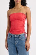 BDG Urban Outfitters Ruched Tapestry Bandeau Top