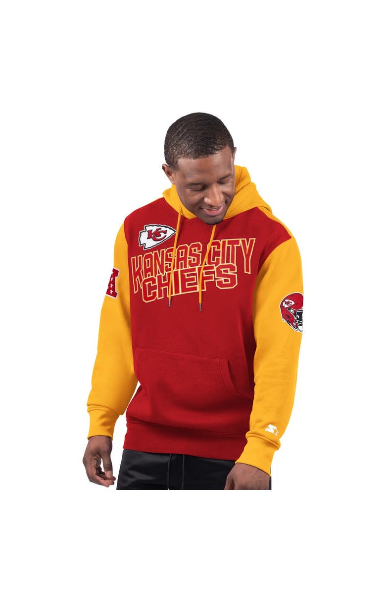 STARTER Men's Starter Red Kansas City Chiefs Extreme Pullover Hoodie, Main, color, Red