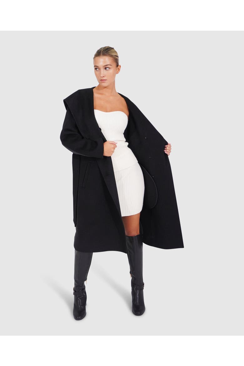 Walk Me Home Convertible Coat, Alternate, color, Black