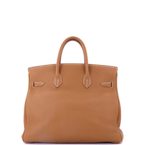 Pre-owned Hermes Hermes Birkin Handbag Brown Togo With Gold Hardware 30 In Gold