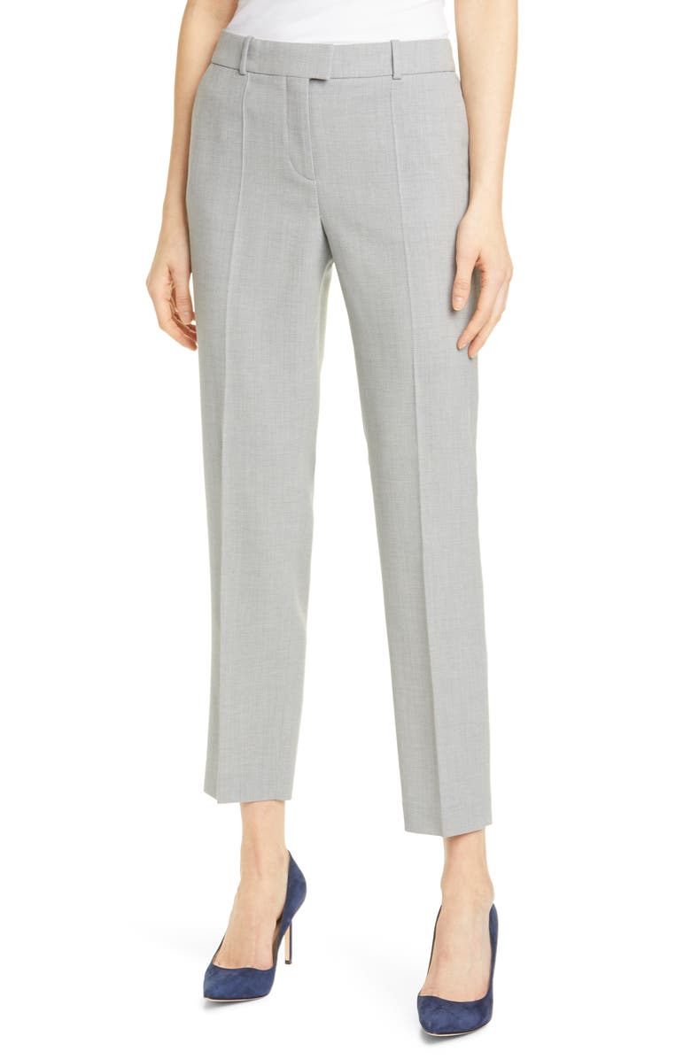 BOSS Tobaluka 8 Stretch Wool Ankle Pants, Main, color,