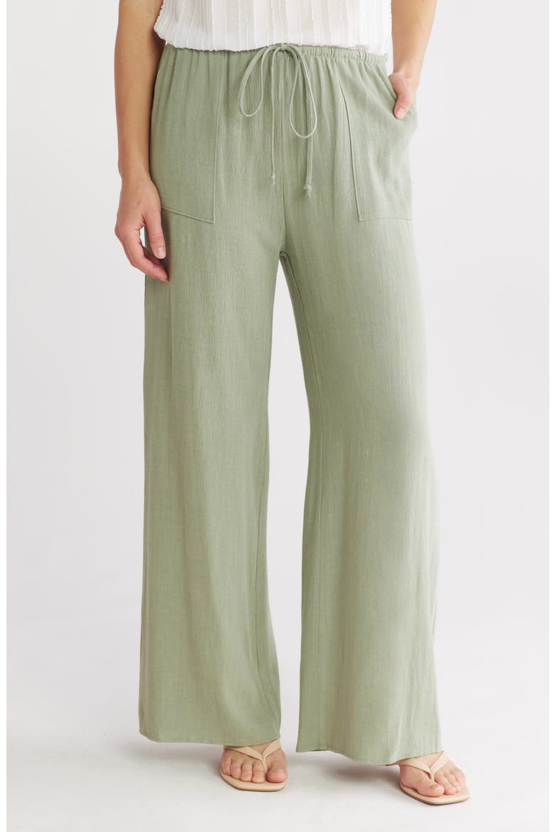 Relaxed Fit Drawstring Pants, Main, color, OLIVE
