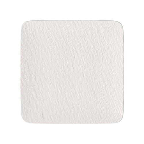 Villeroy & Boch Manufacture Rock Porcelain Square Serving Plate 28cm In White