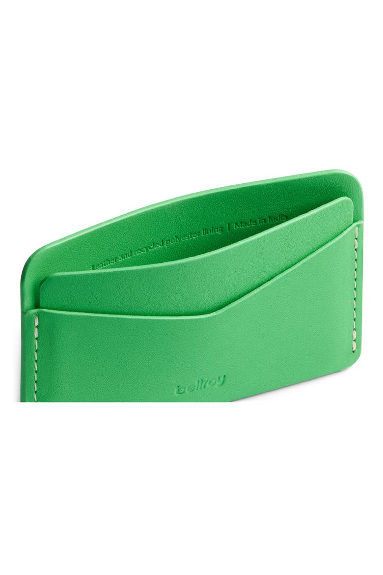 Leather RFID Card Case, Alternate, color, NEONGREEN