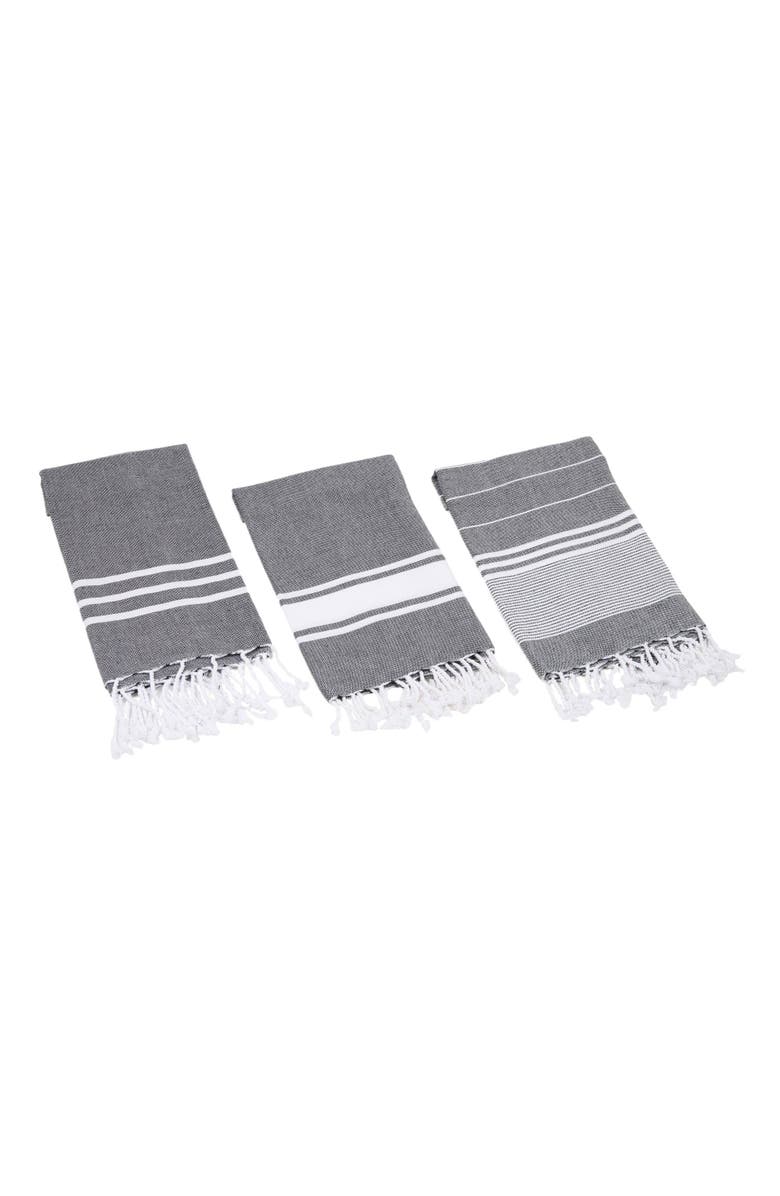 Olive & Linen Essential Turkish Hand / Kitchen Towel Set of 3, Main, color,