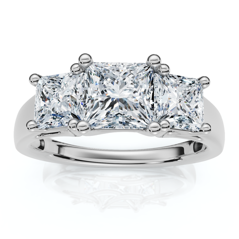 2Ct Princess Cut Diamond Engagement Ring 14k Gold Lab Grown