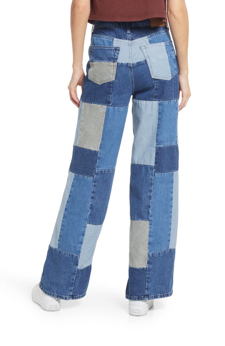 BDG Urban Outfitters Patchwork Puddle Jeans, Alternate, color,