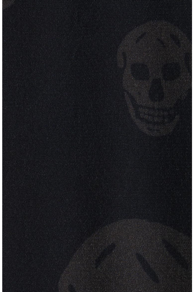 Skull Print Shop Button-Up Shirt, Alternate, color, BLACK - CHARCOAL
