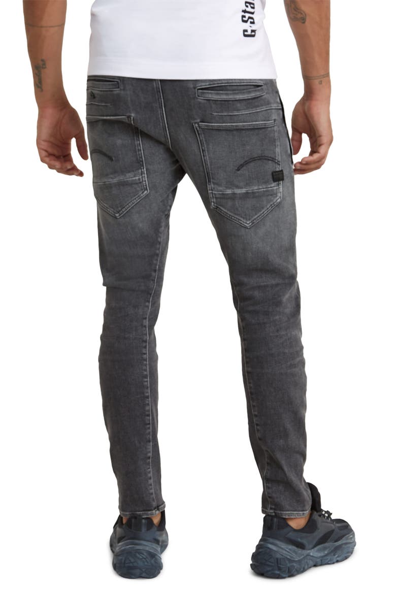 D-Staq 3D Slim Fit Nine-Pocket Jeans, Alternate, color, FADED ODYSSEY GREY DESTROYED
