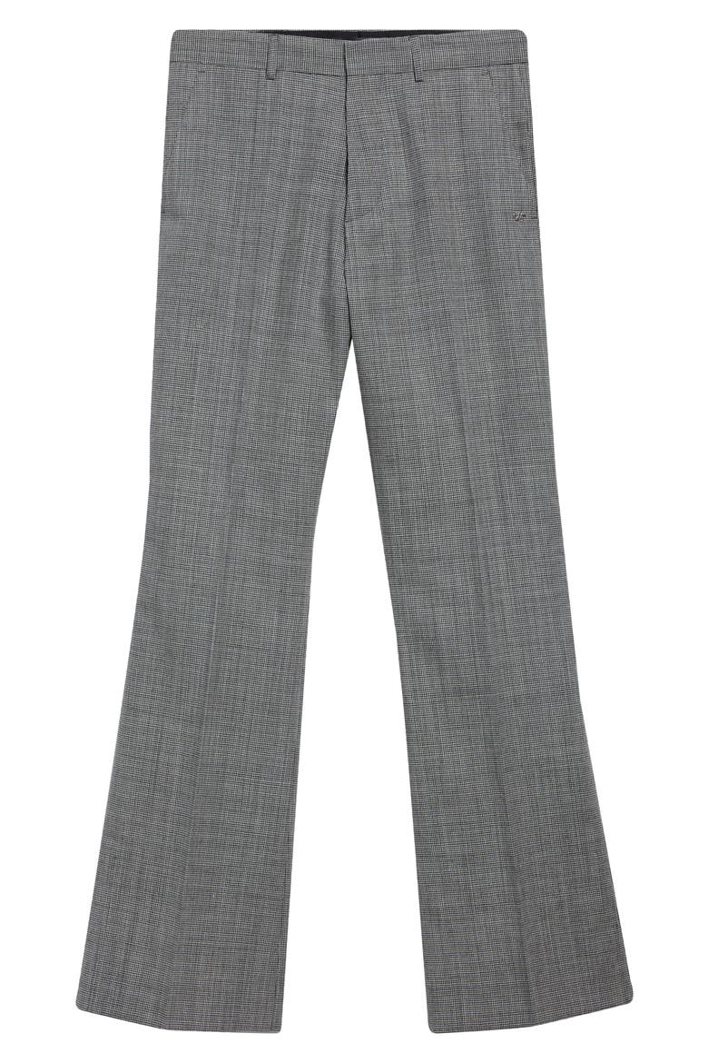 MA Fit Houndstooth Wool Trousers, Main, color, BLACK