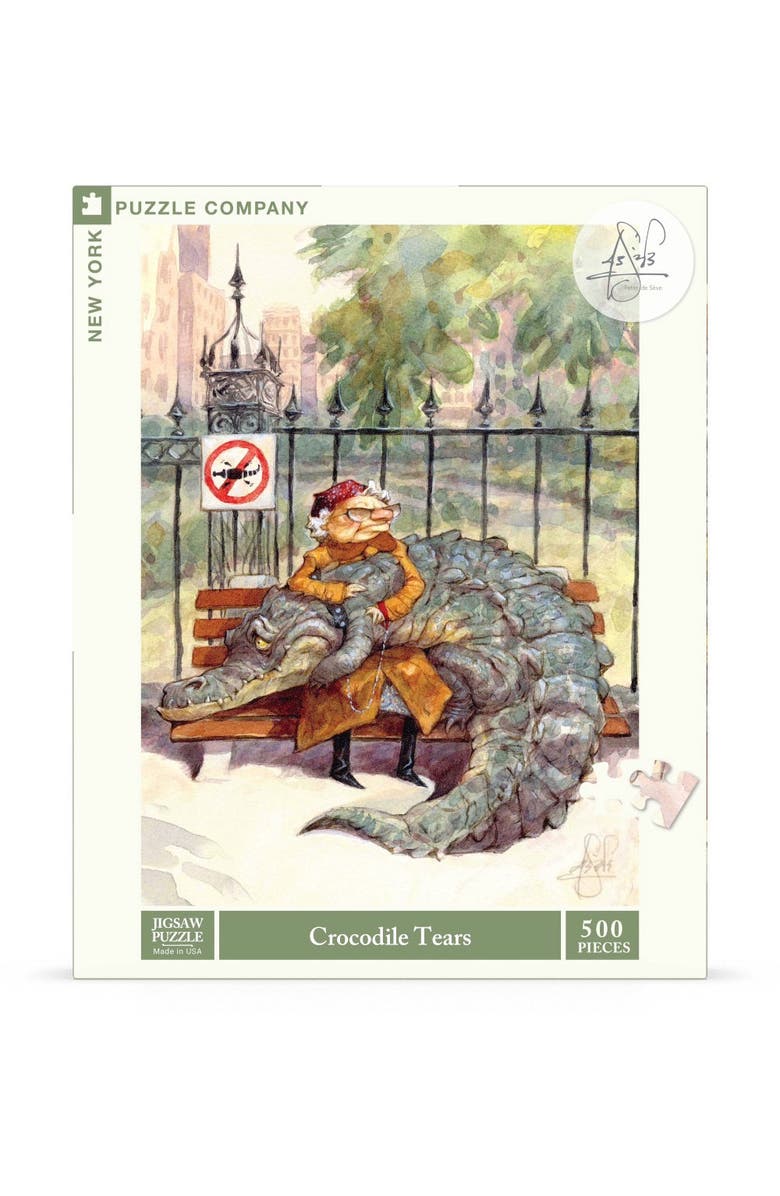 NEW YORK PUZZLE COMPANY Crocodile Tears 500 Piece Puzzle, Main, color, NO COLOR