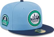New Era Men's New Era Light Blue/Navy Chicago White Sox Green Undervisor 59FIFTY Fitted Hat