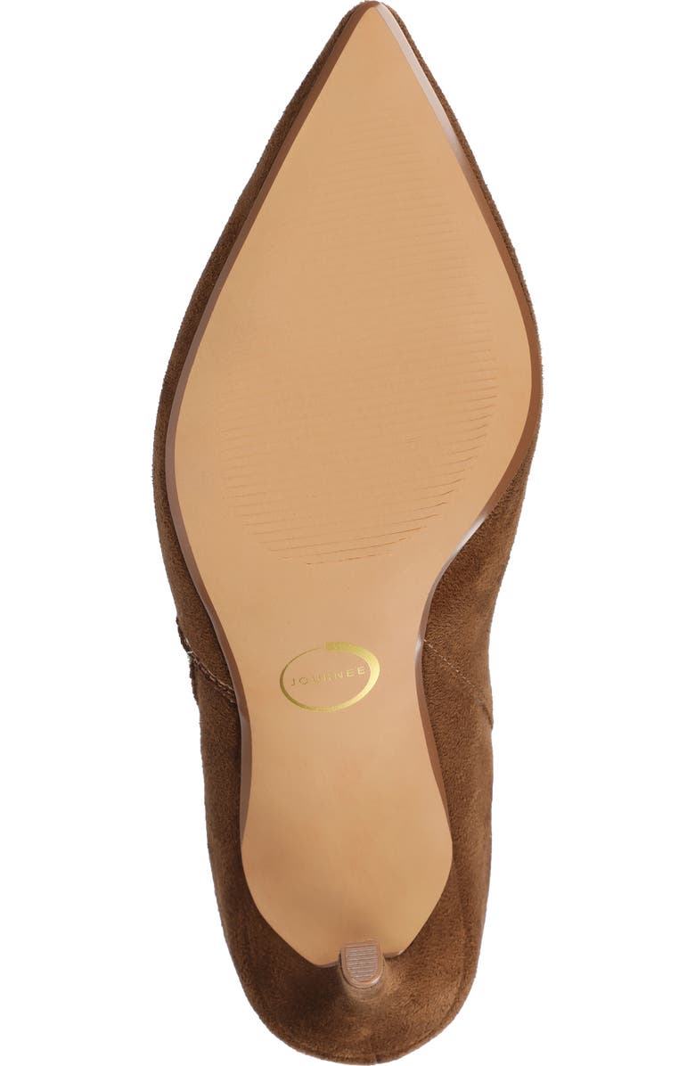 Journee Collection Leyna Zip Boot - Wide Width Available, Alternate, color, Chocolate