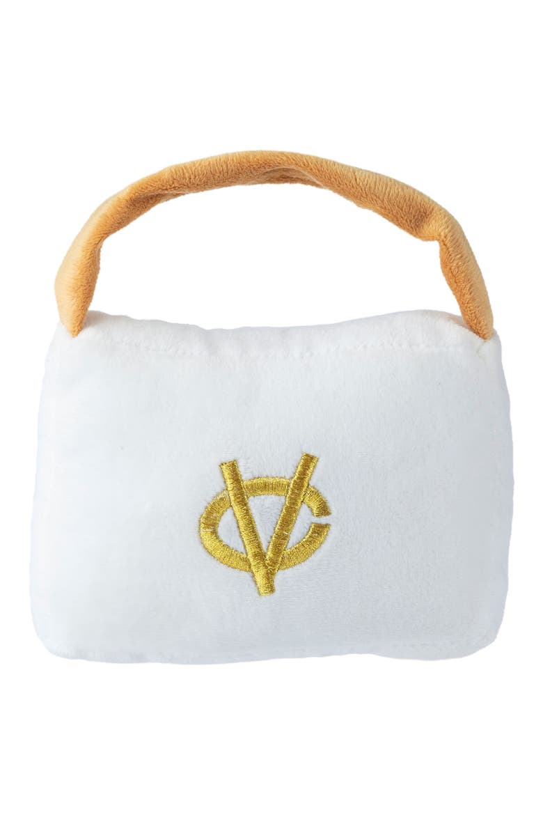 Chewy Vuiton Large Handbag Plush Dog Toy, Alternate, color, WHITE
