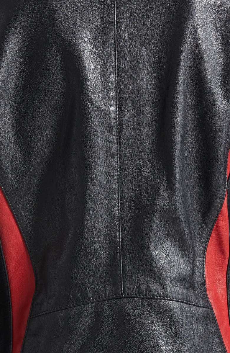 DIESEL<sup>®</sup> L-Ovable Leather BIker Jacket, Alternate, color, Black