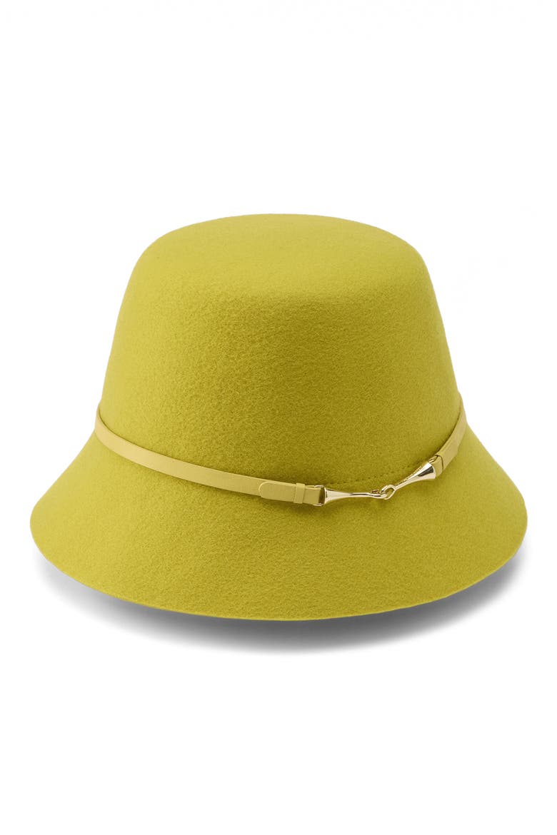Liv Wool Bucket Hat, Alternate, color, CHARTREUSE