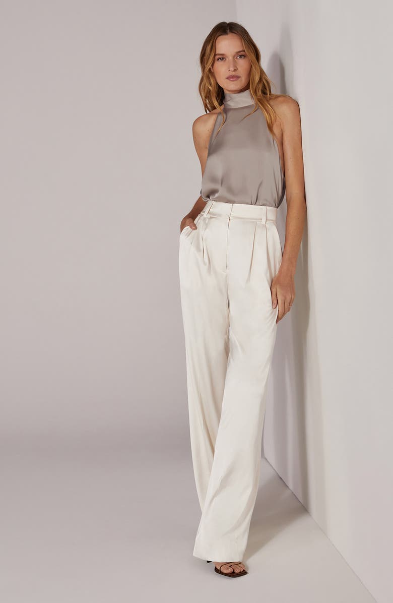 Favorite Daughter Open Back Halter Top, Alternate, color, Camel