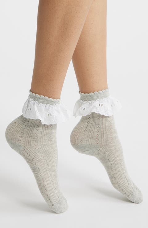 Bobby Lace Ankle Socks