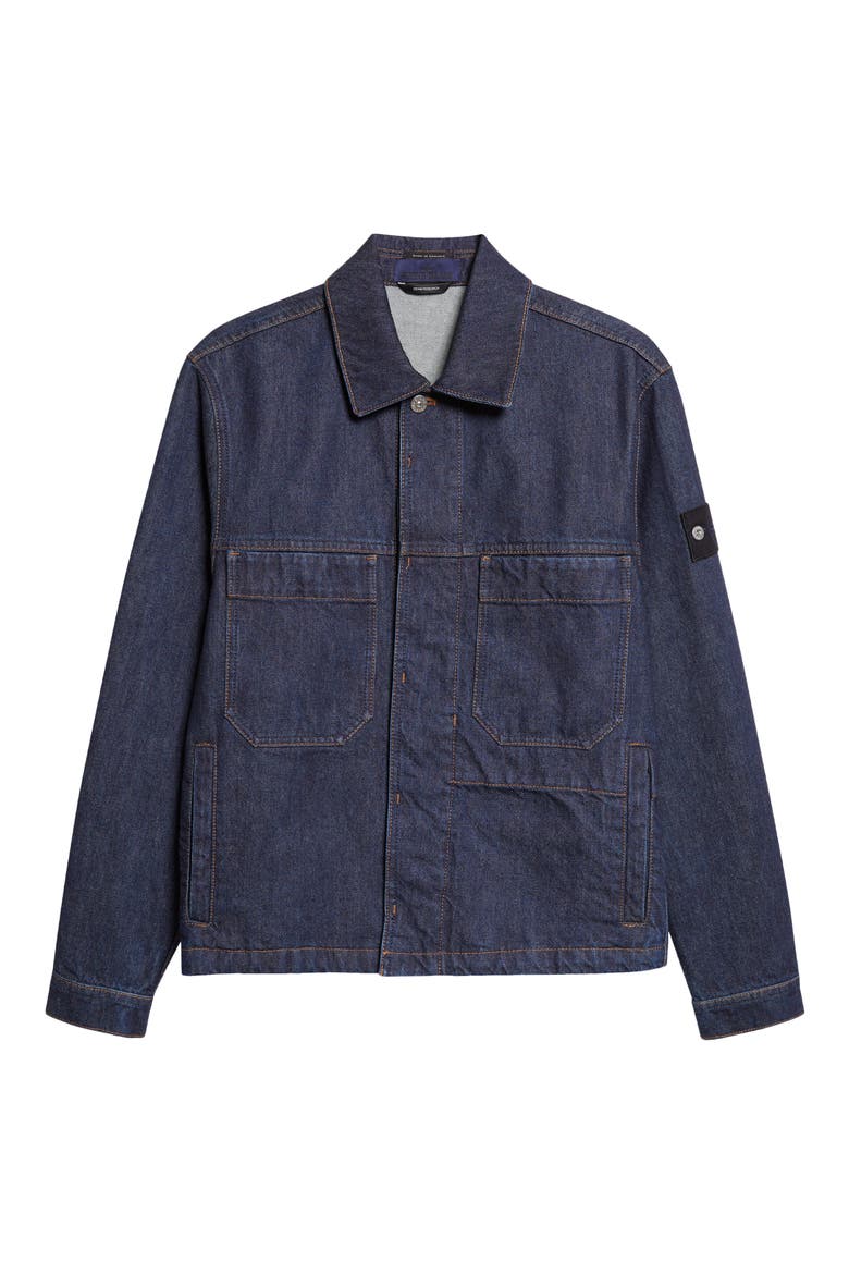 Denim Coach's Jacket, Alternate, color, BLUE RINSE