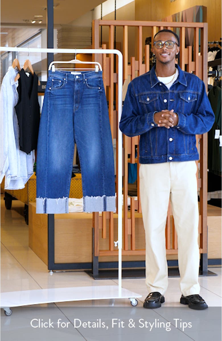 The Half Pipe Cuffed Ankle Wide Leg Jeans, sales video thumbnail