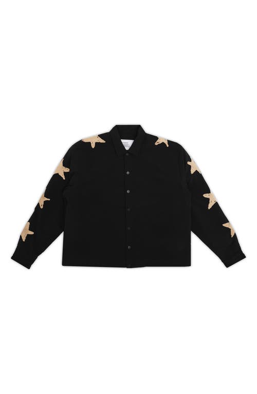 Students Cascade Canvas Coach's Jacket In Black