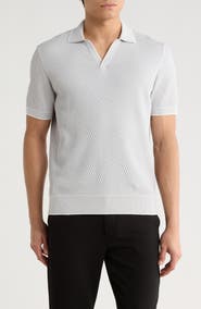 Bugatchi Tipped Johnny Collar Polo