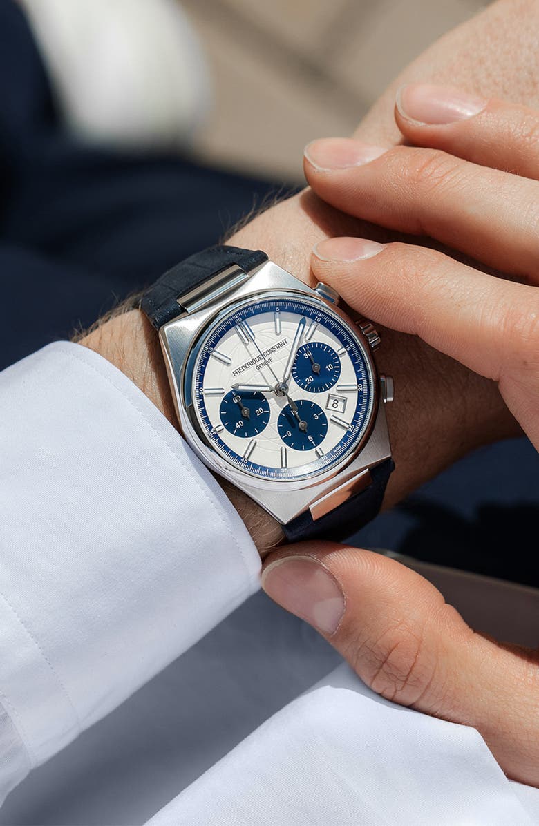 FREDERIQUE CONSTANT Highlife Chronograph Interchangeable Strap Watch, 41mm, Alternate, color,