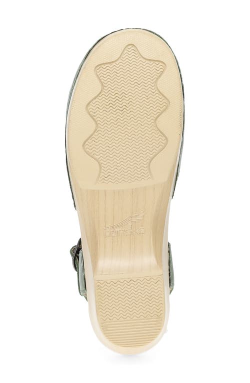 Dansko 'sam' Clog In Sage Calf