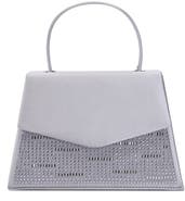 LADY COUTURE Linda Crystal Satin Clutch