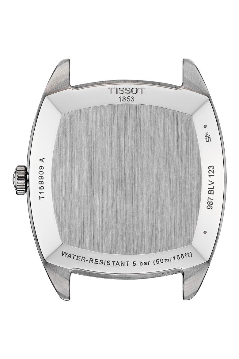 Stylist Leather Strap Watch, 32mm, Alternate, color, SILVER