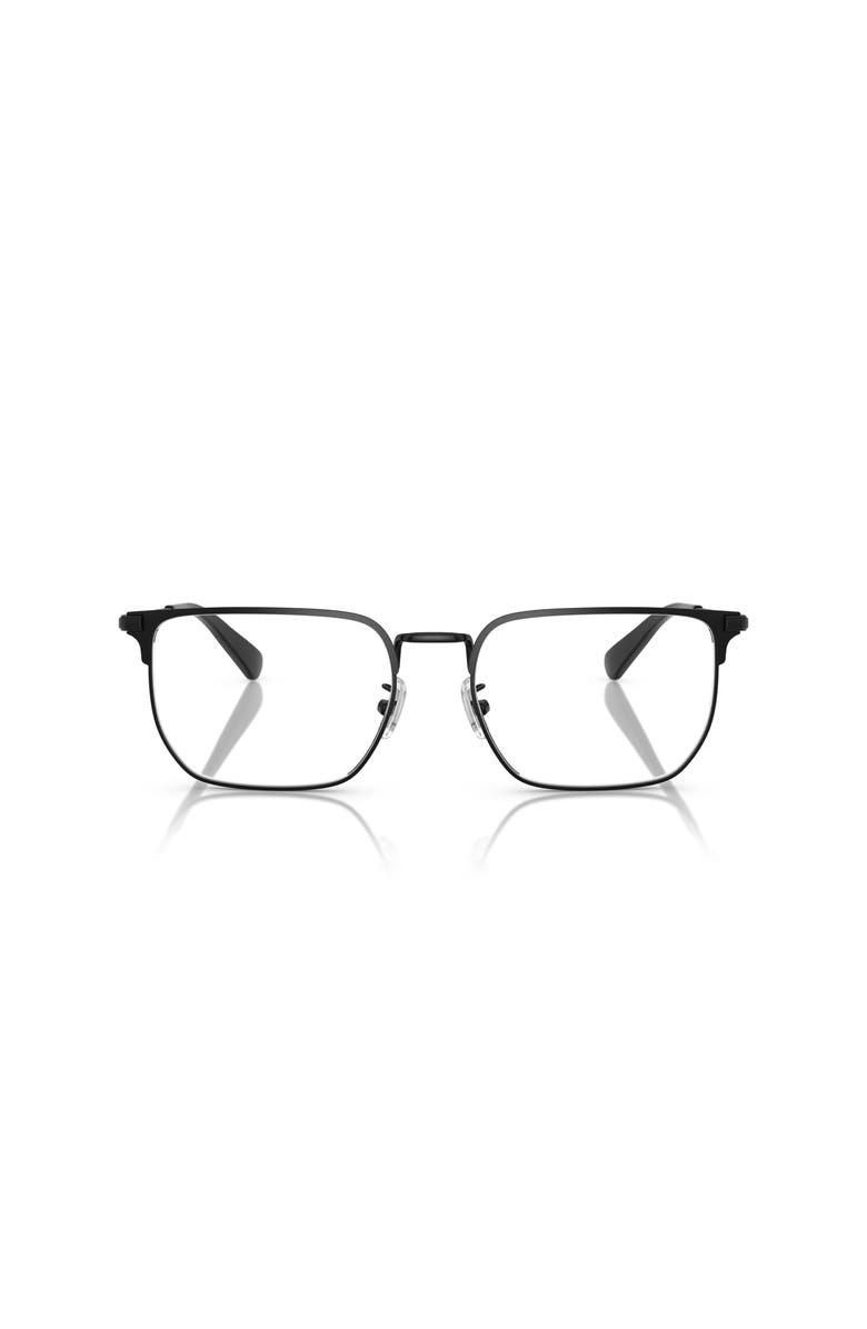 COACH 54mm Irregular optical glasses, Alternate, color, Black