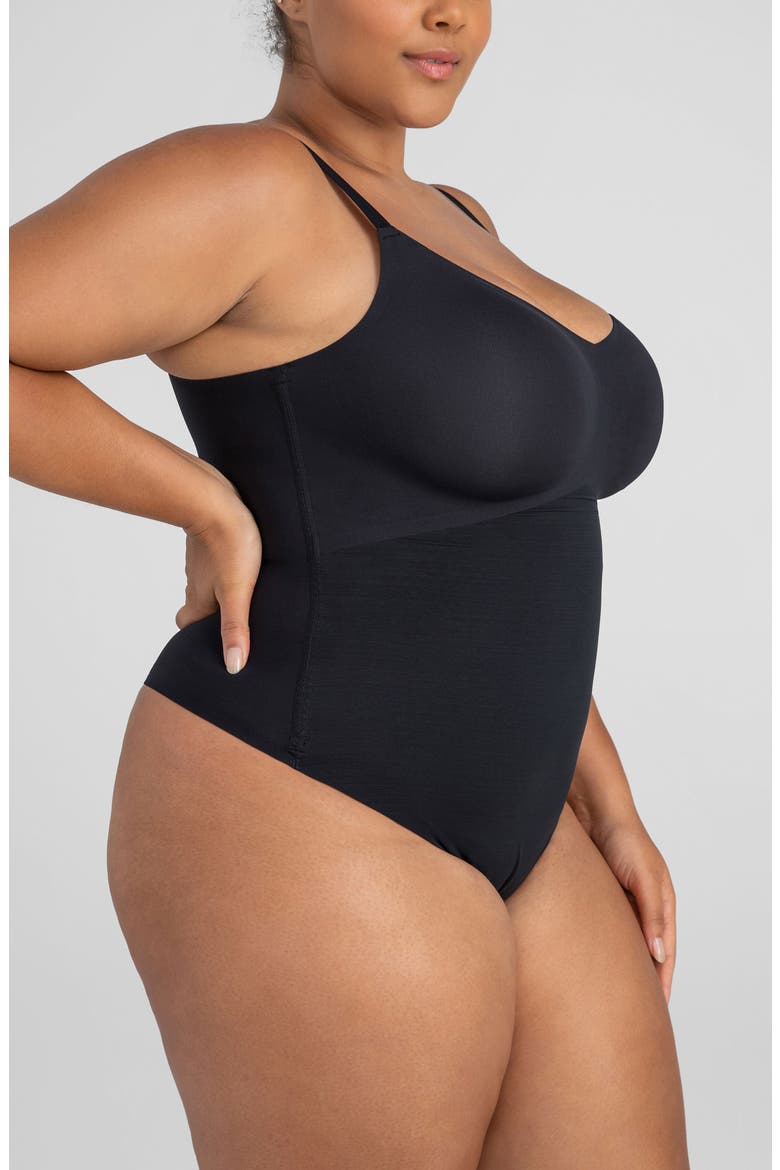 Cami Thong Bodysuit, Alternate, color, VAMP